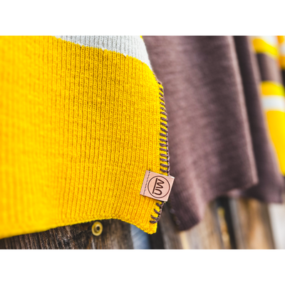 University of Wyoming High Plains Brown and Gold Wool Throw