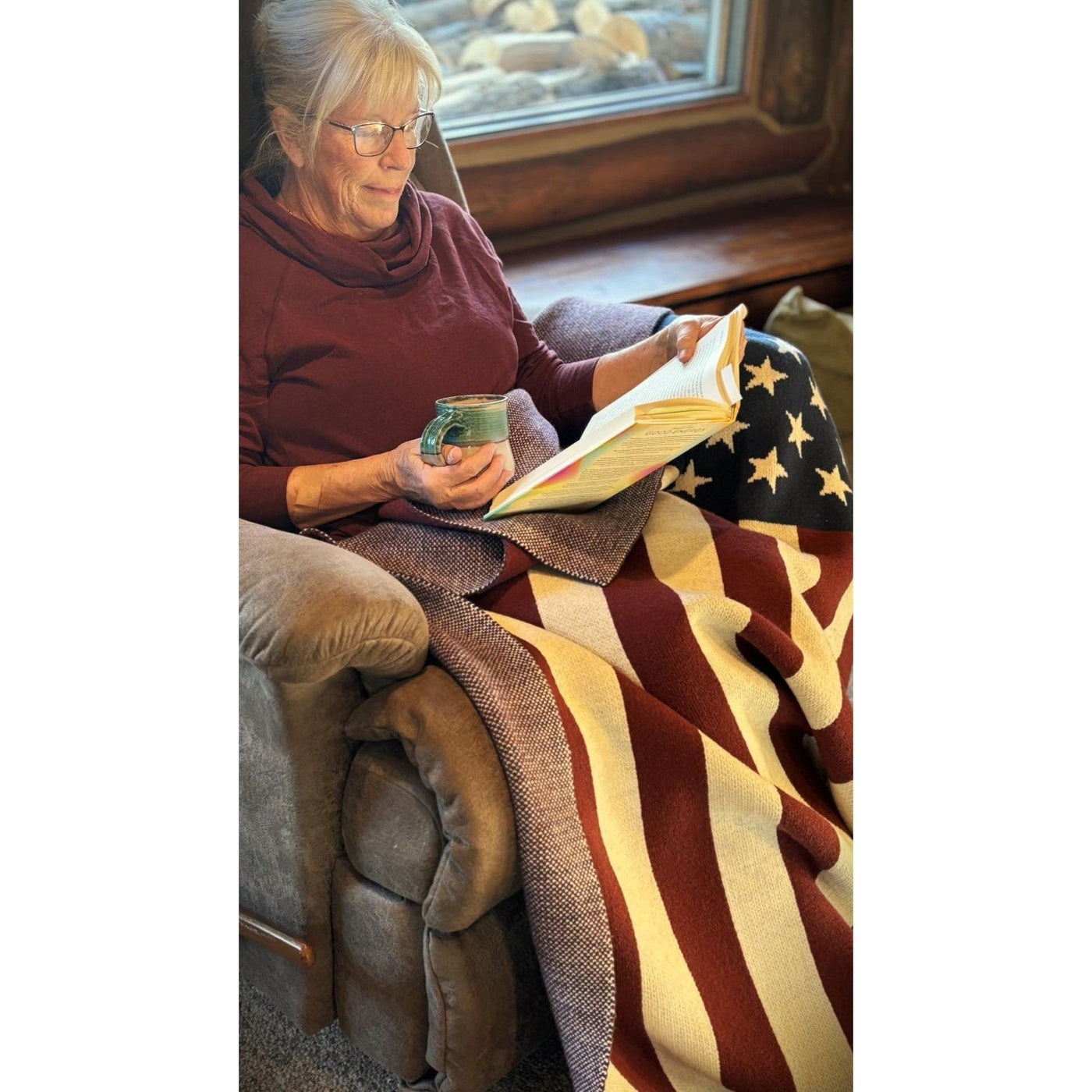 Old Glory American Flag Throw