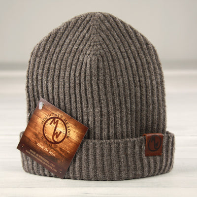 Cloud Peak - Rib Cuff Wool beanie